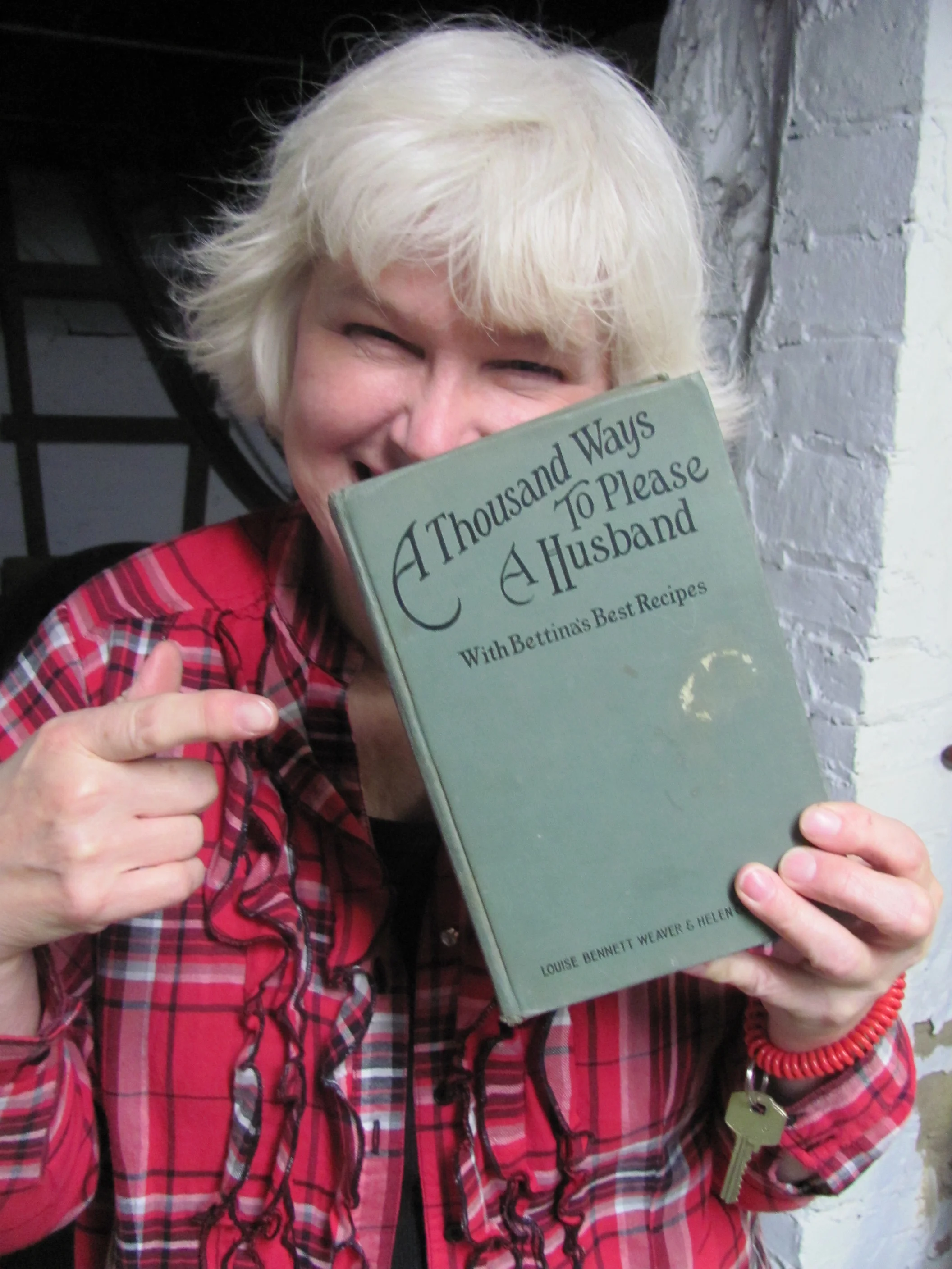 Linda Herron with book